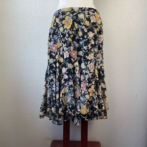 Uniform JohnPaulRichard Floral Midi Skirt Size M EUC
